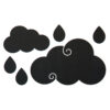APLI Dis. BLACK SHAPED CHALKBOARDS 100X60cm CLOUDS