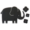 APLI Dis. BLACK SHAPED CHALKBOARDS 100X60cm ELEPHANT